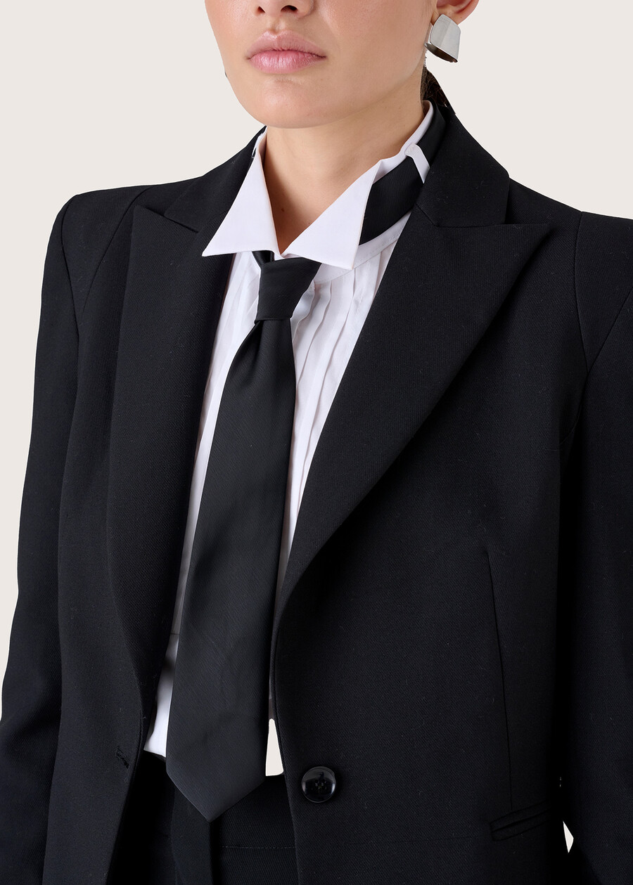 Giulia technical fabric blazer NERO BLACK Woman , image number 3