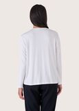 Cassys double-fabric blouse BIANCO WHITEBLU Woman image number 3