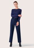 Lara trousers in polyviscose BLUE OLTREMARE Woman image number 1