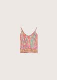 Trilly patterned top ARANCIO CARROT Woman image number 5