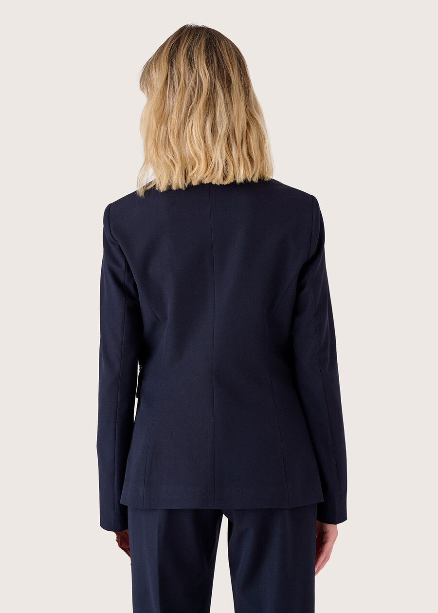 Giselle technical fabric blazer NERO BLACKBEIGE GESSOBLU Woman , image number 4