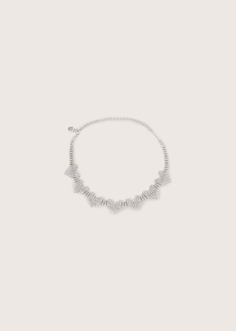 Gelsin necklace with strass GRIGIO SILVER  Woman , image number 3