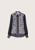 Candida satin shirt NERO BLACK Woman image number 4