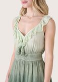 Troy 100% rayon top VERDE OLIVA Woman image number 2