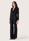 Giselle technical fabric blazer NERO BLACKBEIGE GESSOBLU Woman image number 5