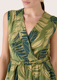 Alan Dress with Tropical Print VERDE Woman image number 4