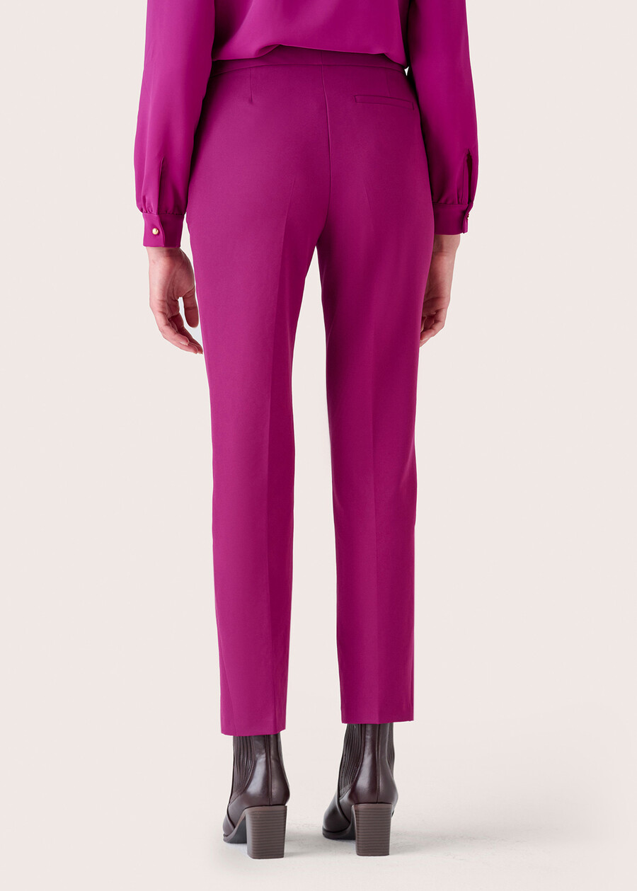 Jacqueline narrow-leg trousers ROSSO MAGENTANERO BLACKBLUE DARK BLUEVERDE BOTTIGLIA Woman , image number 5