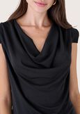 Tania jersey top NERO BLACK Woman image number 2