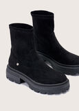 Slippy eco-suede ankle boots NERO BLACK Woman image number 1