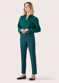 Jacqueline narrow-leg trousers ROSSO MAGENTANERO BLACKBLUE DARK BLUEVERDE BOTTIGLIA Woman image number 2