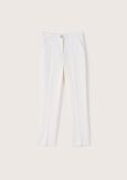 Alice trousers in Milano stitch BIANCO WHITE Woman image number 7