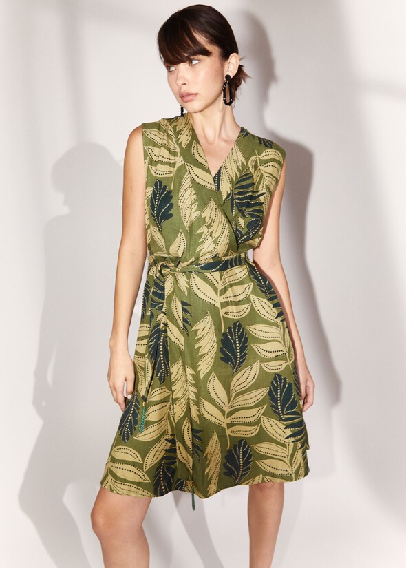 Abito Alan fantasia tropicale VERDE Donna null