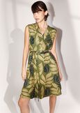 Alan Dress with Tropical Print VERDE Woman image number 1