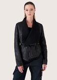 Cryo jacket with shirling pile NERO BLACK Woman image number 2