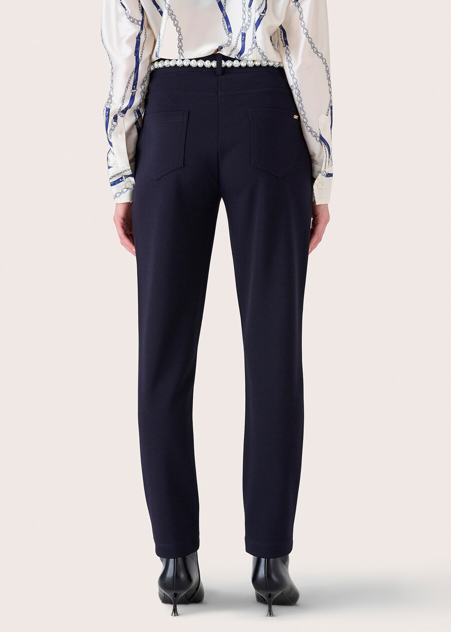 Kate narrow-leg trousers NERO BLACKBLUE DARK BLUE Woman , image number 5