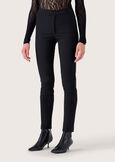 Claudia trousers in technical fabric NERO BLACK Woman image number 2