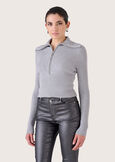 Chianti wide neck sweater GRIGIONERO BLACK Woman image number 2