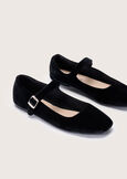 Saveria velvet ballerina shoes NERO BLACK Woman image number 2