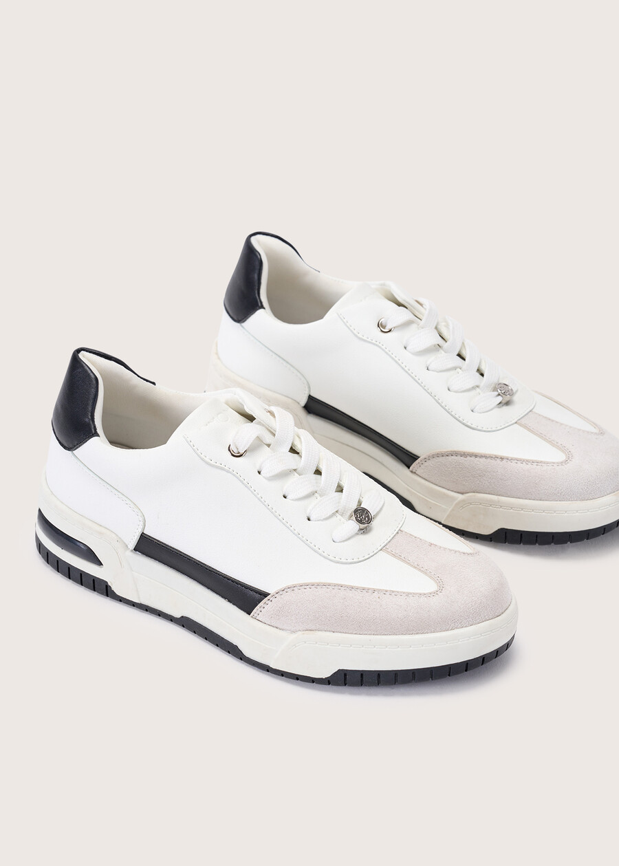 Sherlysia eco-leather gym shoes BIANCO WHITE Woman , image number 2