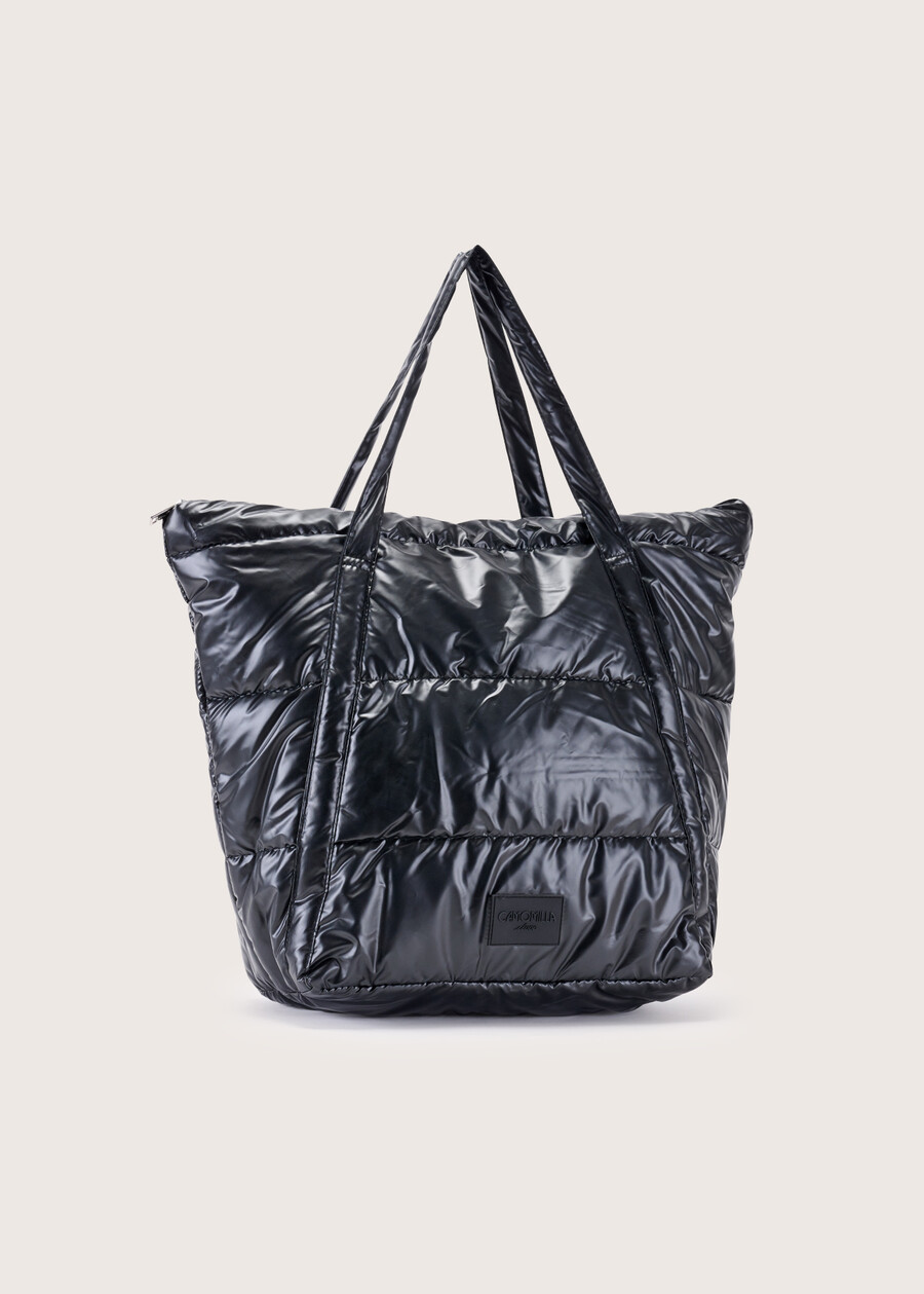 Bakko nylon shopping bag NERO BLACK Woman , image number 2