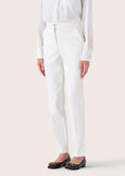 Alice trousers in Milano stitch BIANCO WHITE Woman image number 4