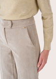 Giorgia trousers in corduroy ROSSO BORDEAUXBEIGE GREIGE Woman image number 5