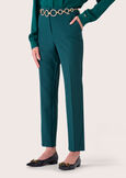 Jacqueline narrow-leg trousers ROSSO MAGENTANERO BLACKBLUE DARK BLUEVERDE BOTTIGLIA Woman image number 3