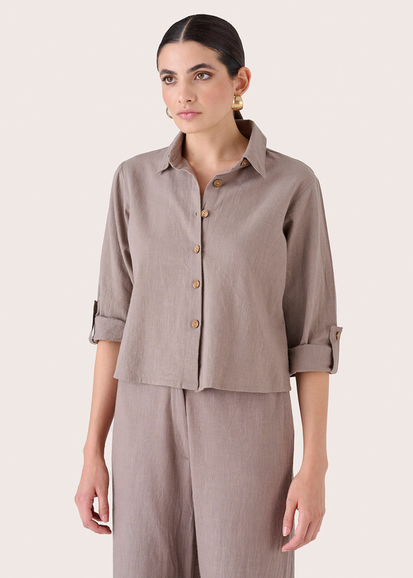 Camicia Cora 100% cotone GRIGIO TORTORA Donna null