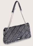 Bedelia cotton denim clutch bag GRIGIO GREY Woman image number 3