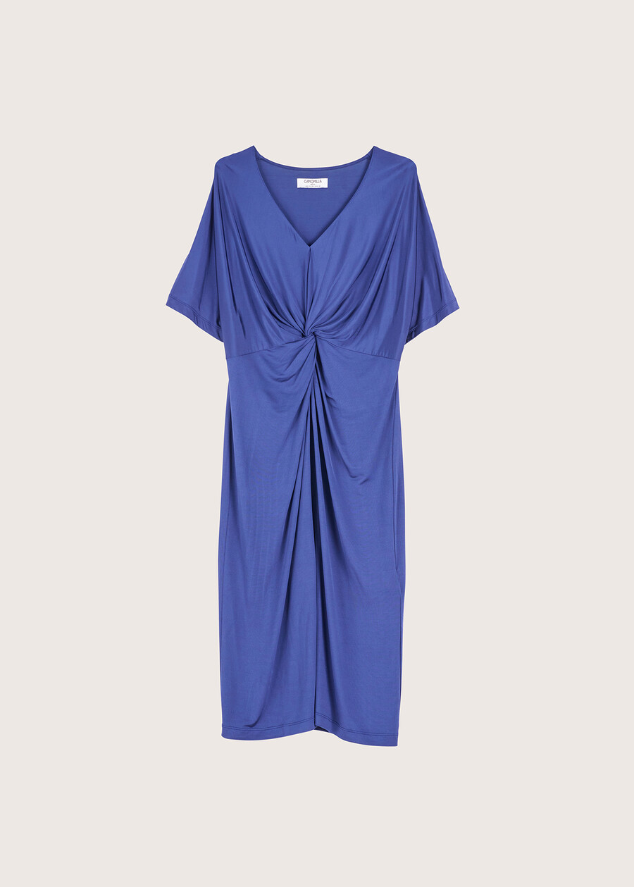 Arabesque viscose dress ROSA FUCSIABLU MEDIUM BLUE Woman , image number 4