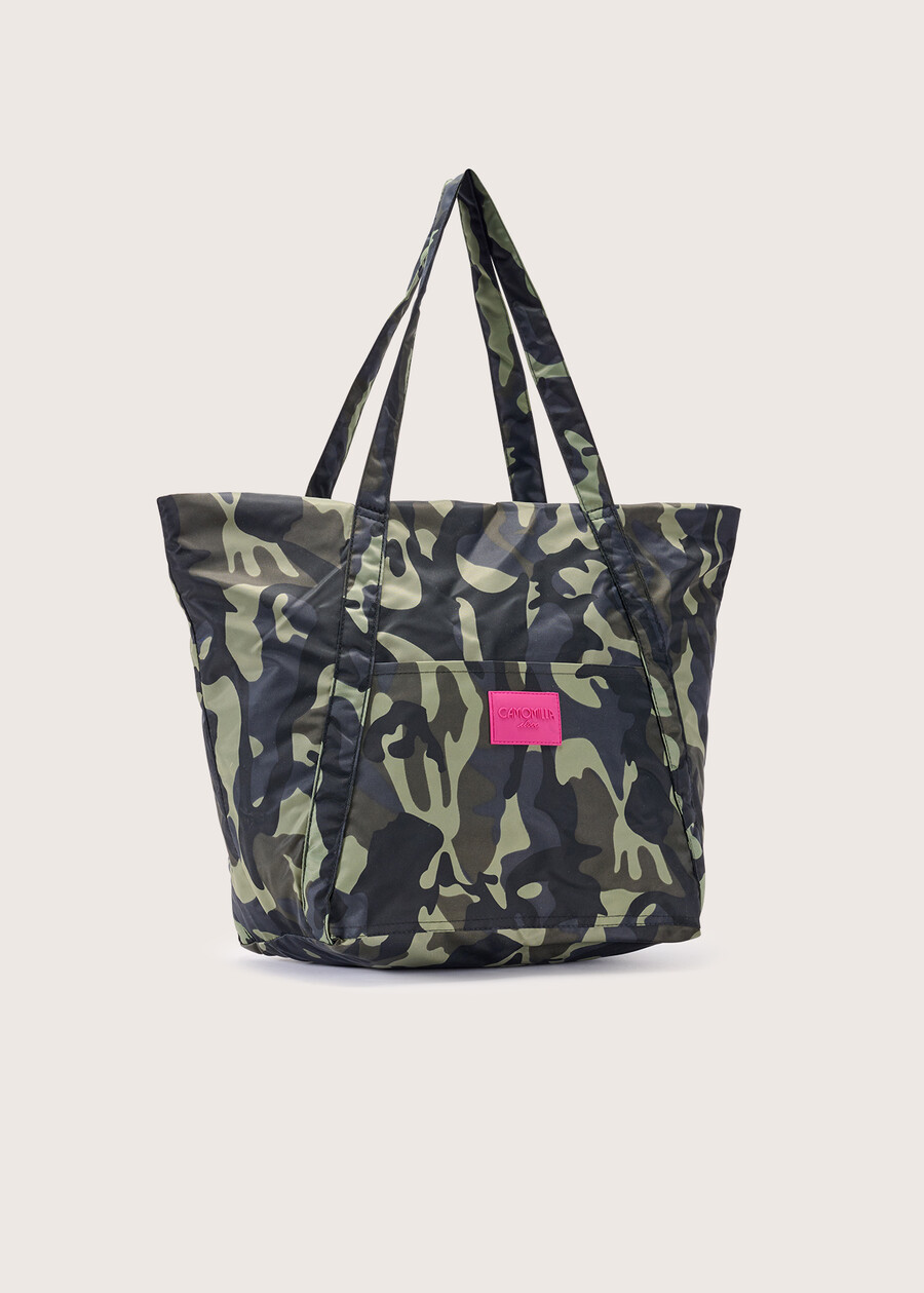 Beredit nylon shopping bag VERDE SALVIA Woman , image number 2