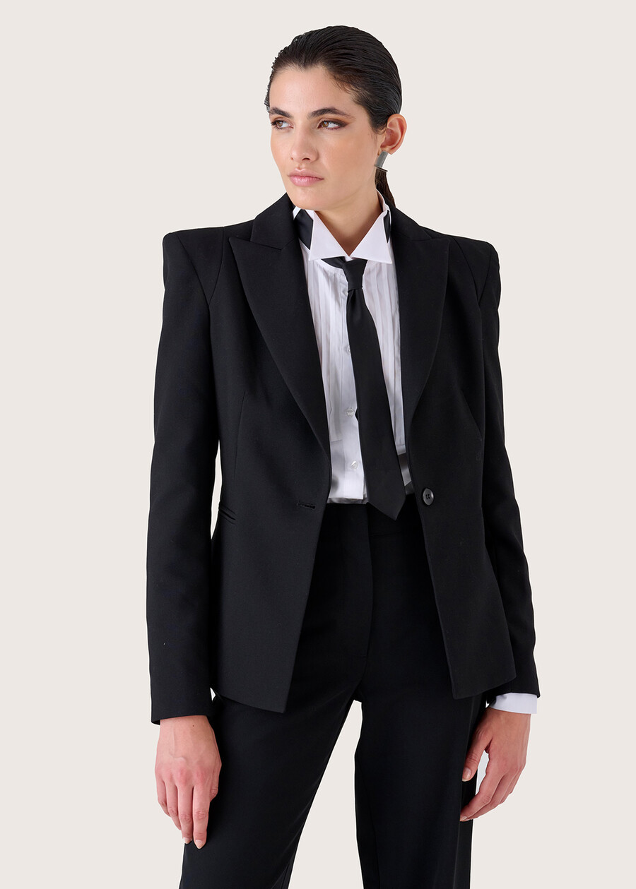 Giulia technical fabric blazer NERO BLACK Woman , image number 2