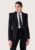 Giulia technical fabric blazer NERO BLACK Woman image number 2