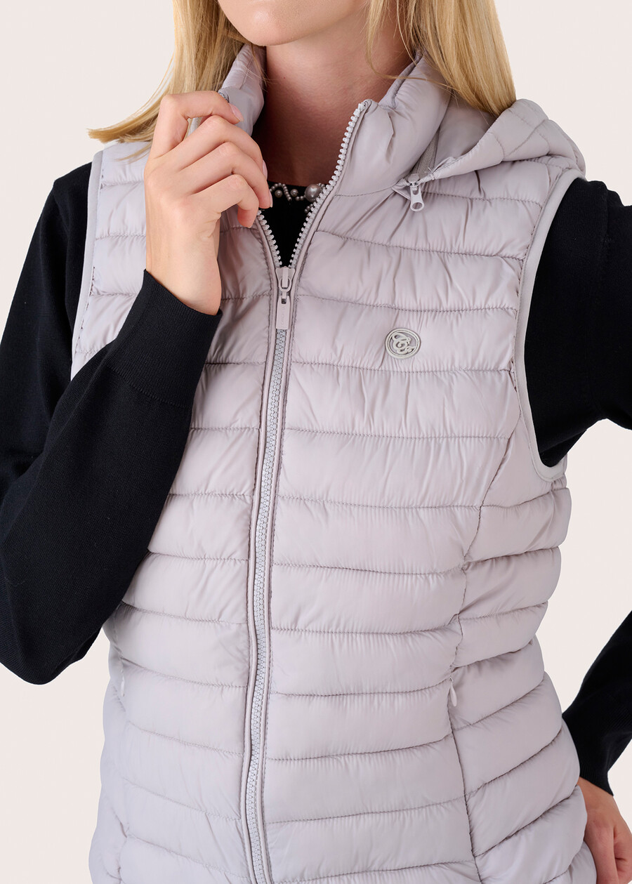 Sparta sleeveless jacket with hood GRIGIOBEIGE LATTE Woman , image number 3