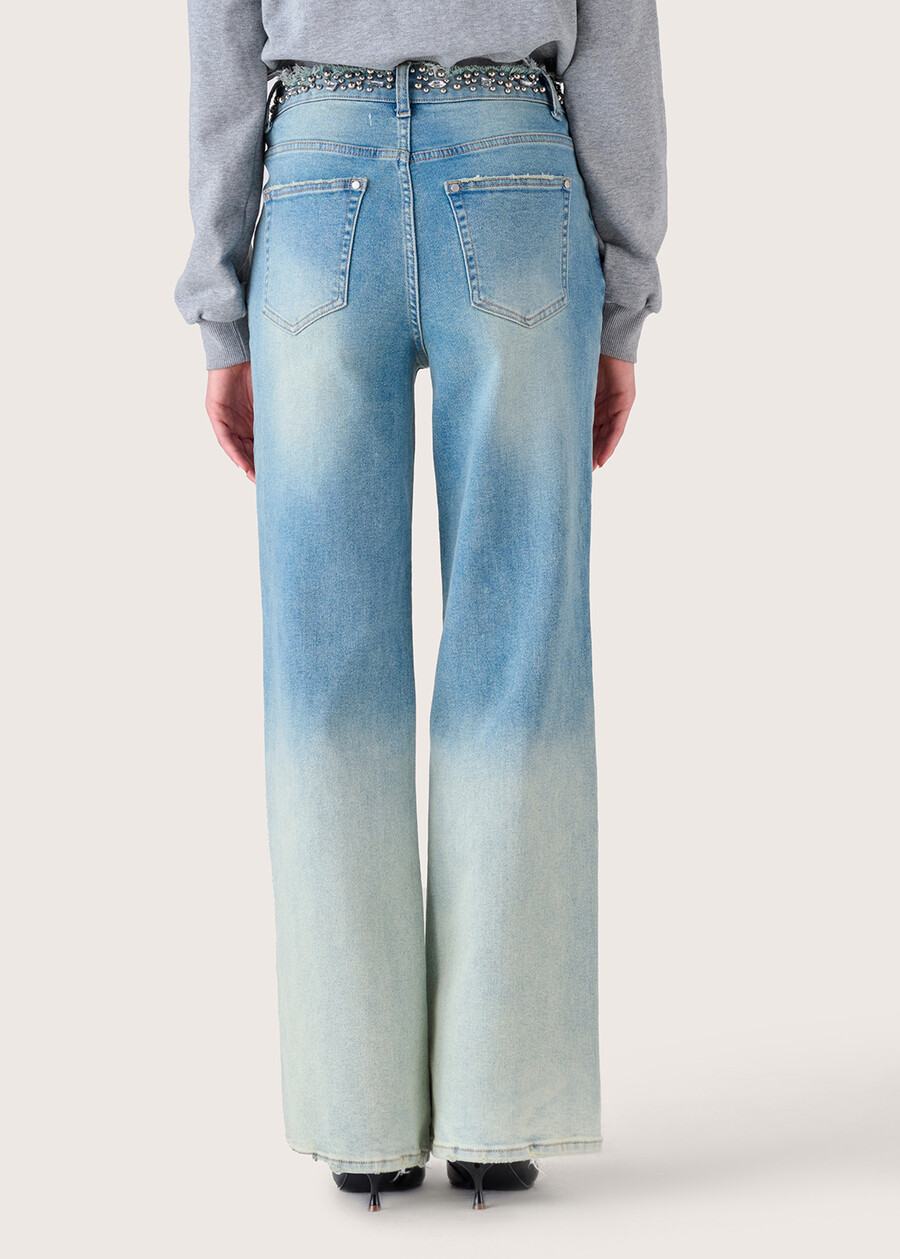 Daisy cotton denim trousers DENIM MEDIUM DENIM Woman , image number 5