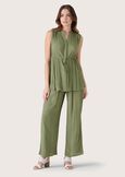 Pixar 100% rayon trousers VERDE OLIVA Woman image number 1