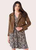 Gianni Jacket in eco-suede MARRONE Woman image number 2