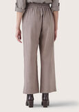 Piper 100% cotton trousers GRIGIO TORTORANERO BLACK Woman image number 5