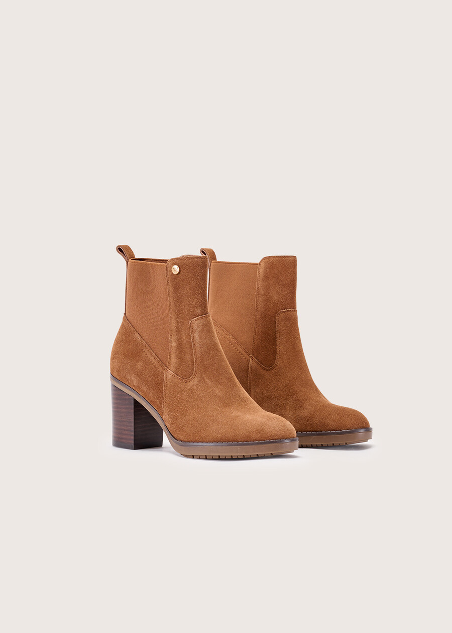 Sissi 100% genuine suede ankle boots MARRONE Woman , image number 3