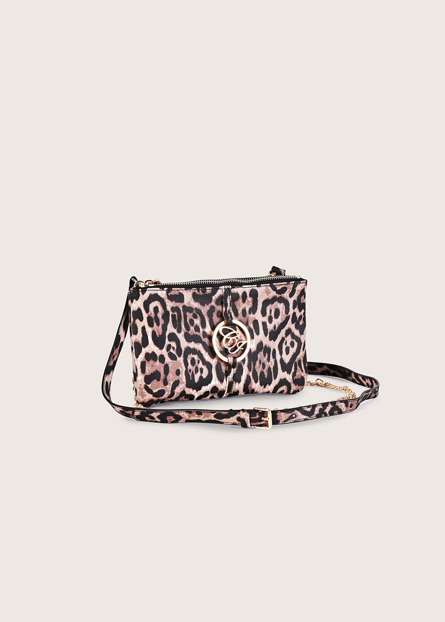 Tonga animalier eco-leather clutch bag NERO BLACK Woman , image number 1