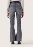 Cindy denim cotton trousers DENIM DARK DENIMGRIGIO GREY Woman image number 4