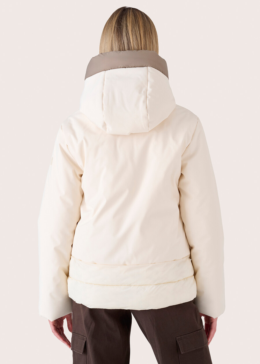 Pump double-fabric down jacket BEIGE LATTEBLUE DARK BLUE Woman , image number 4