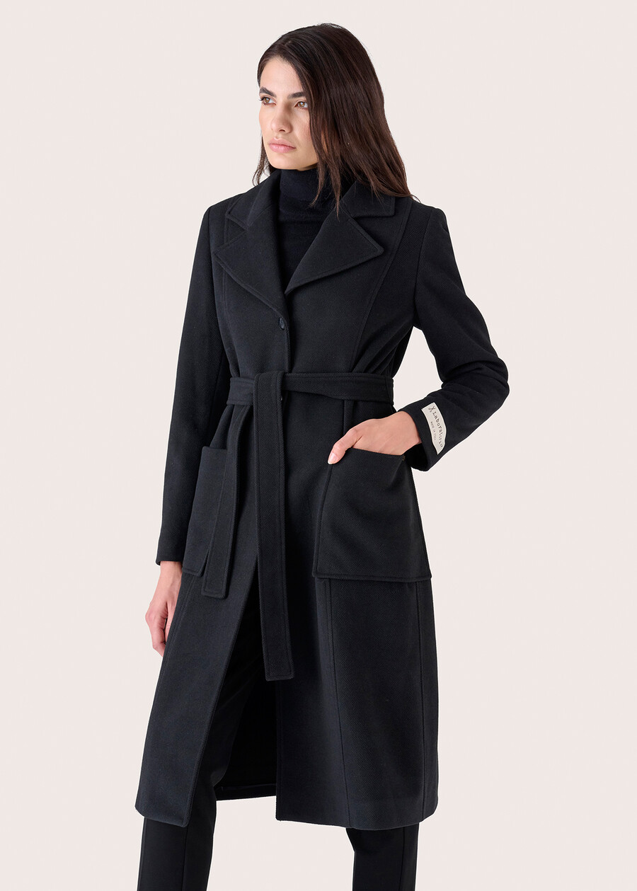 Camillo woolen coat NERO BLACKBEIGE GREIGE Woman , image number 3