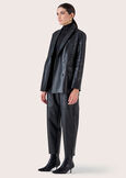 Peony eco-leather trousers NERO BLACK Woman image number 2