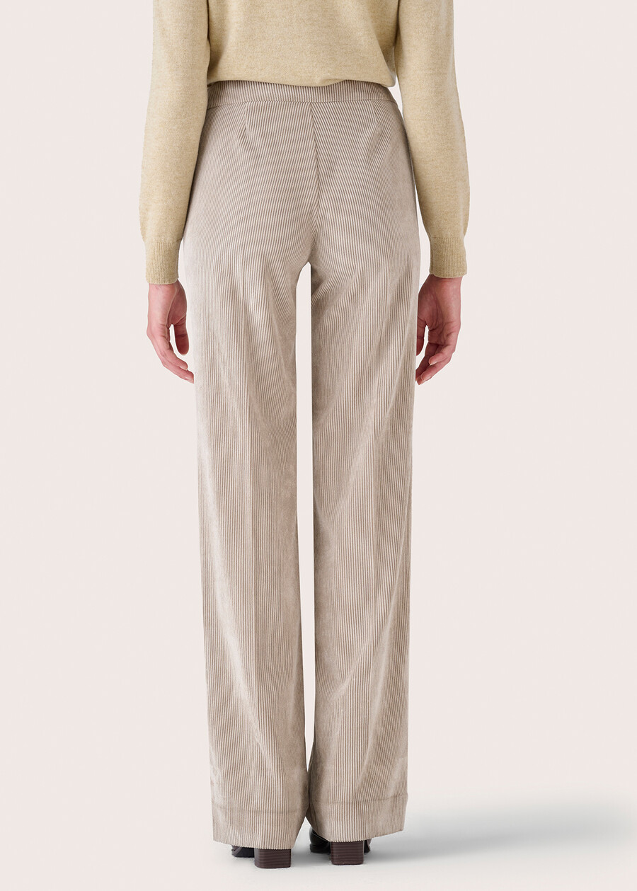 Giorgia trousers in corduroy ROSSO BORDEAUXBEIGE GREIGE Woman , image number 6