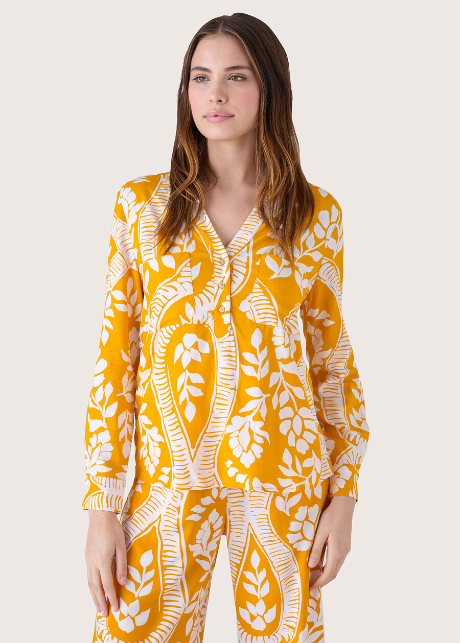 Chopin 100% rayon shirt ARANCIO CARROT Woman , image number 1