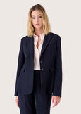 Giselle technical fabric blazer NERO BLACKBEIGE GESSOBLU Woman image number 2