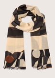 Sambuco 100% cotton scarf BEIGE LATTEBEIGE LATTE Woman image number 1