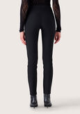 Claudia trousers in technical fabric NERO BLACK Woman image number 4