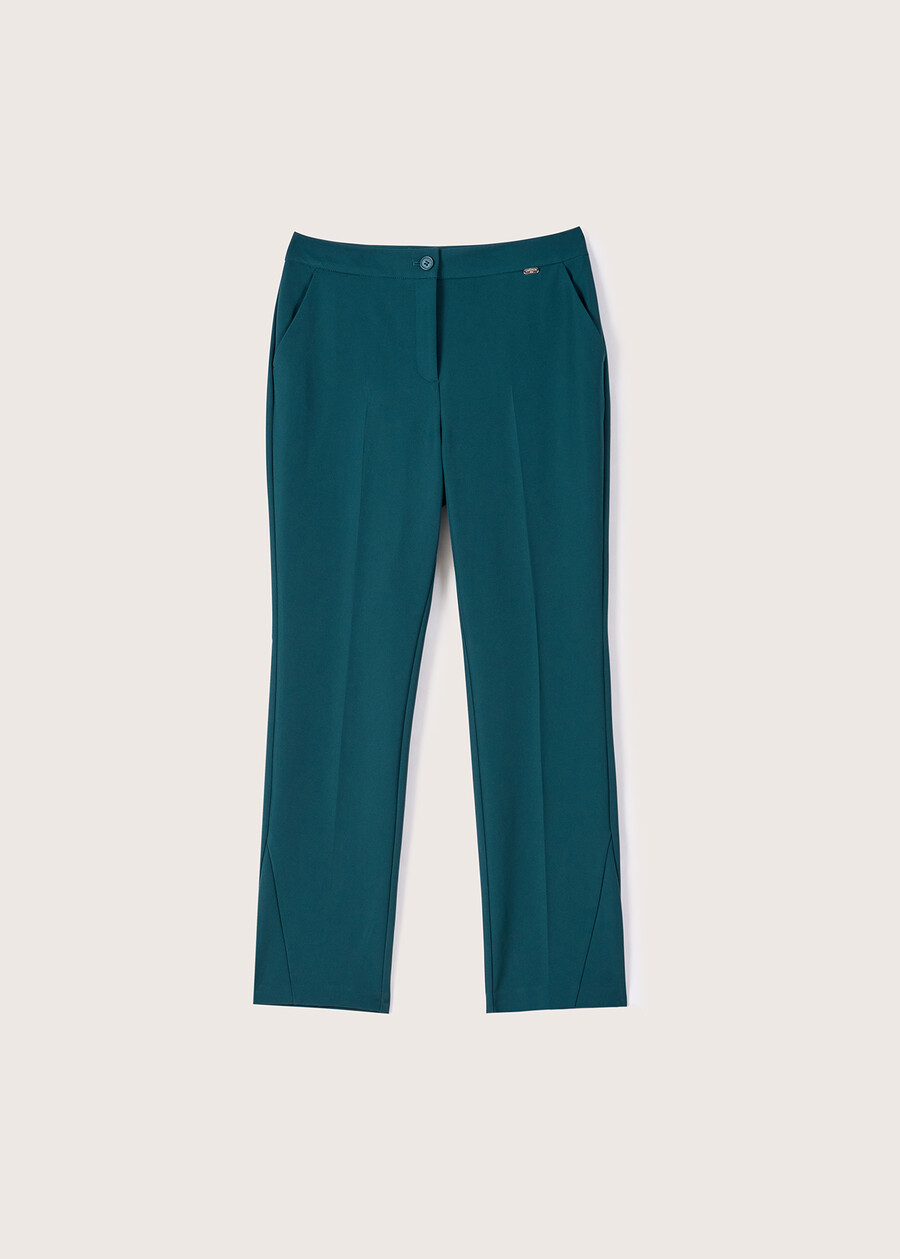 Jacqueline narrow-leg trousers ROSSO MAGENTANERO BLACKBLUE DARK BLUEVERDE BOTTIGLIA Woman , image number 6